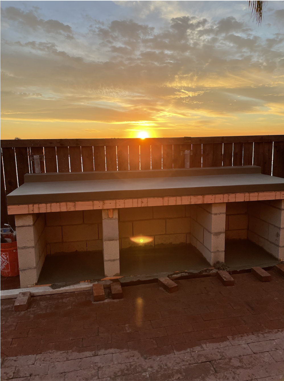 Outdoor bar and grill built by CLG