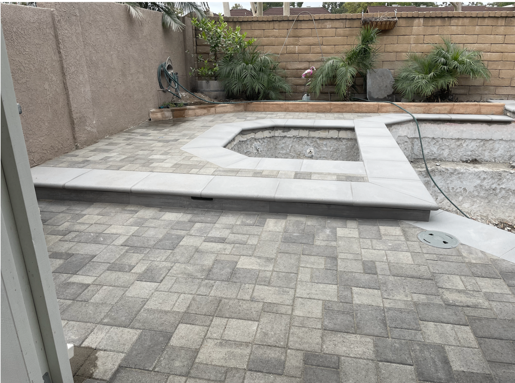 Paver Patio with Spa Surround