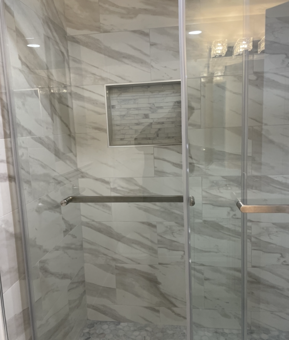 Marble Walk-In Shower
