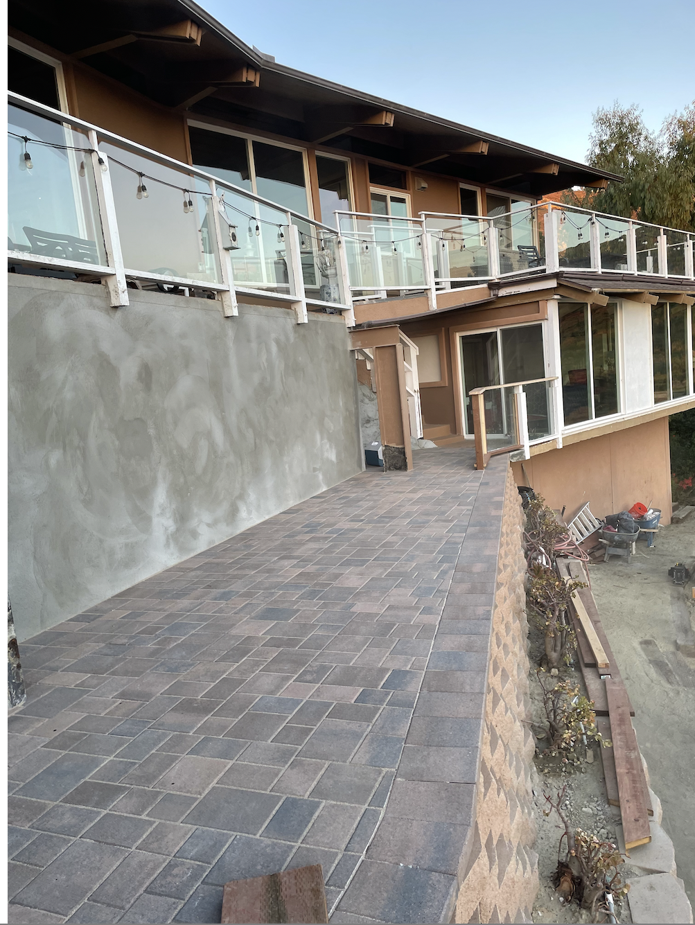 Hillside Paver Driveway