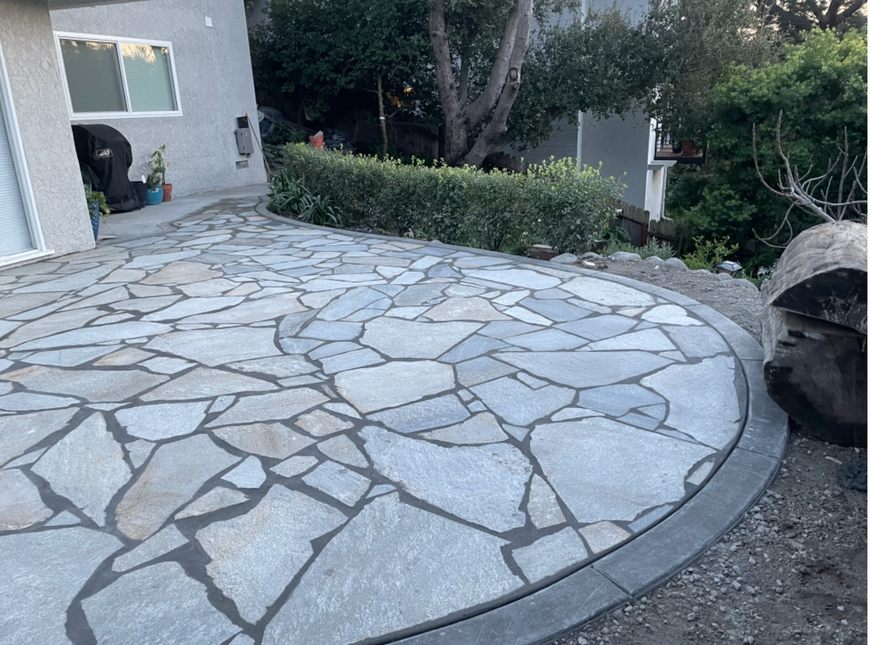 Flagstone patio built by CLG