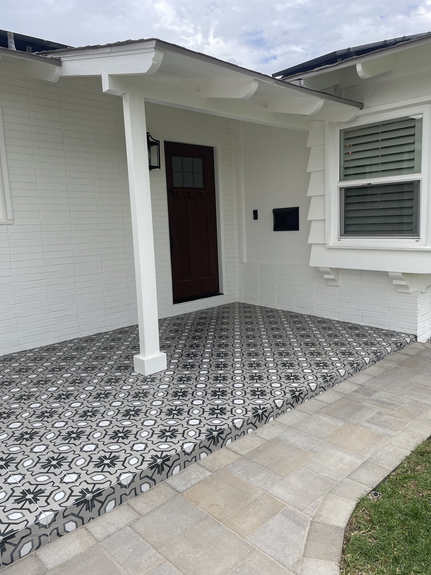 Patterned Tile Front Porch